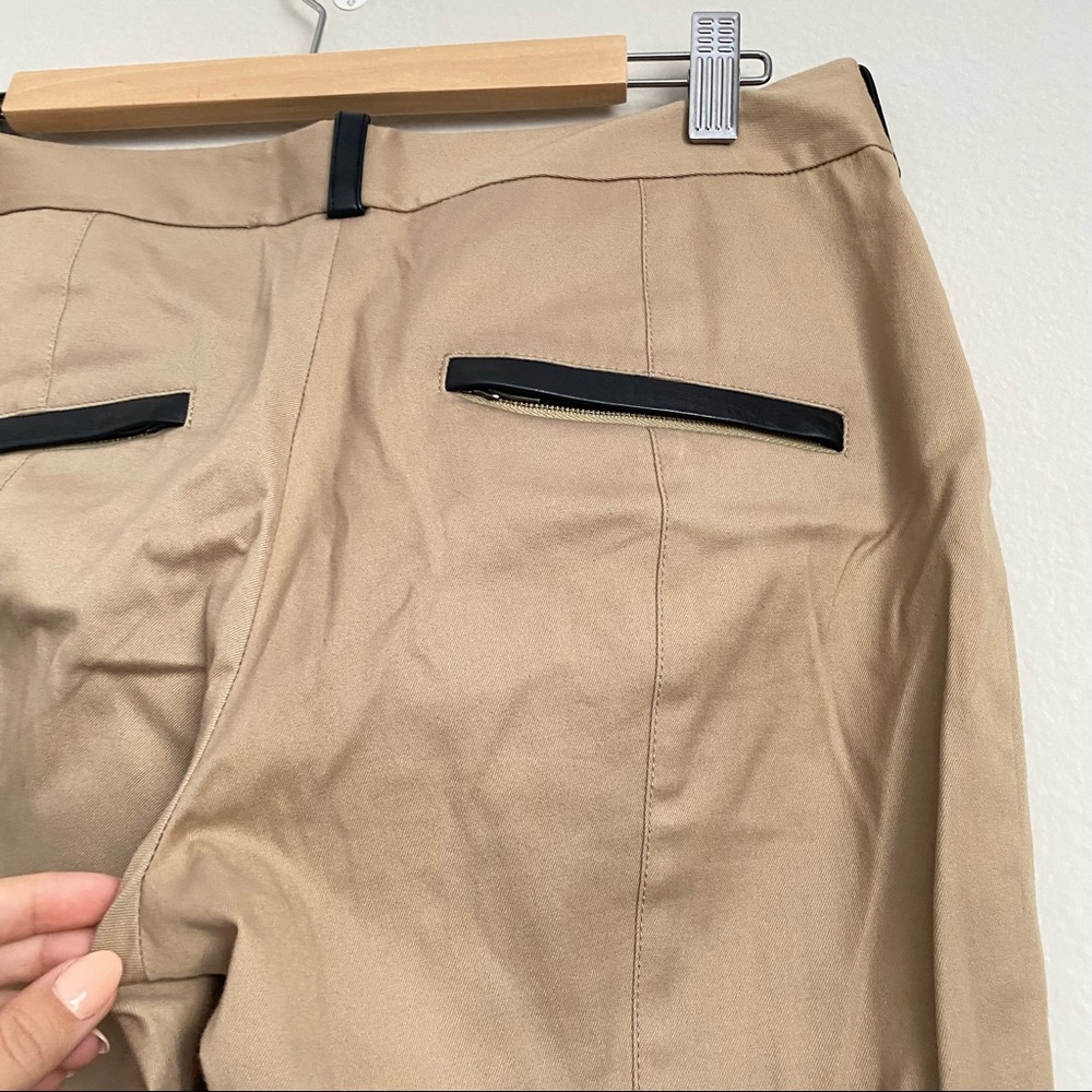 Alexander Wang Twill Skinny Stirrup Pants Leather Details - Picture 8 of 9